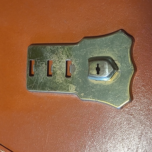 VINTAGE SPLIT COWHIDE LEATHER BRIEFCASE BAG - Picture 7 of 16